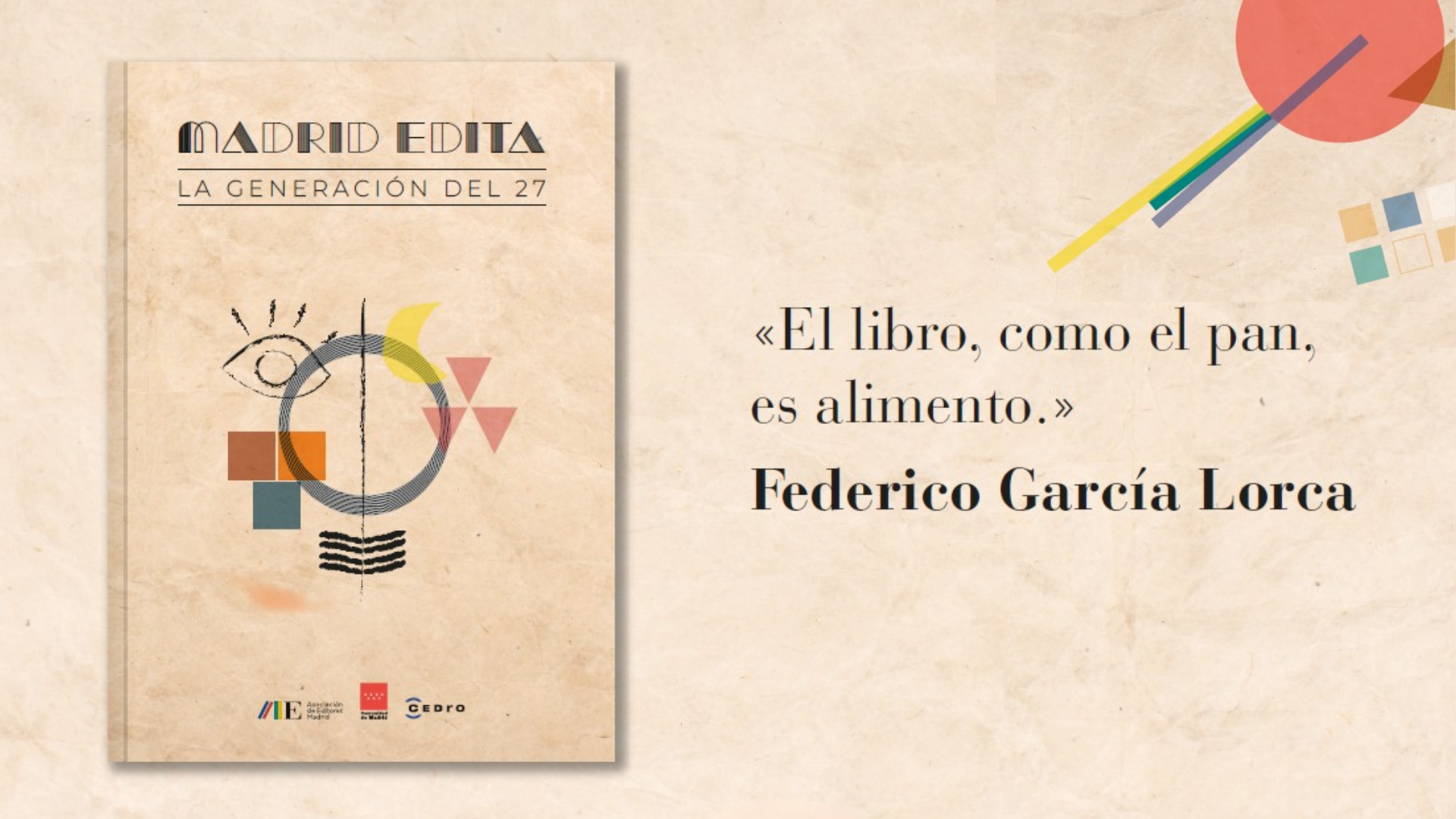 La Asociación de Editores de Madrid publica el primer catálogo monográfico sobre la Generación del 27